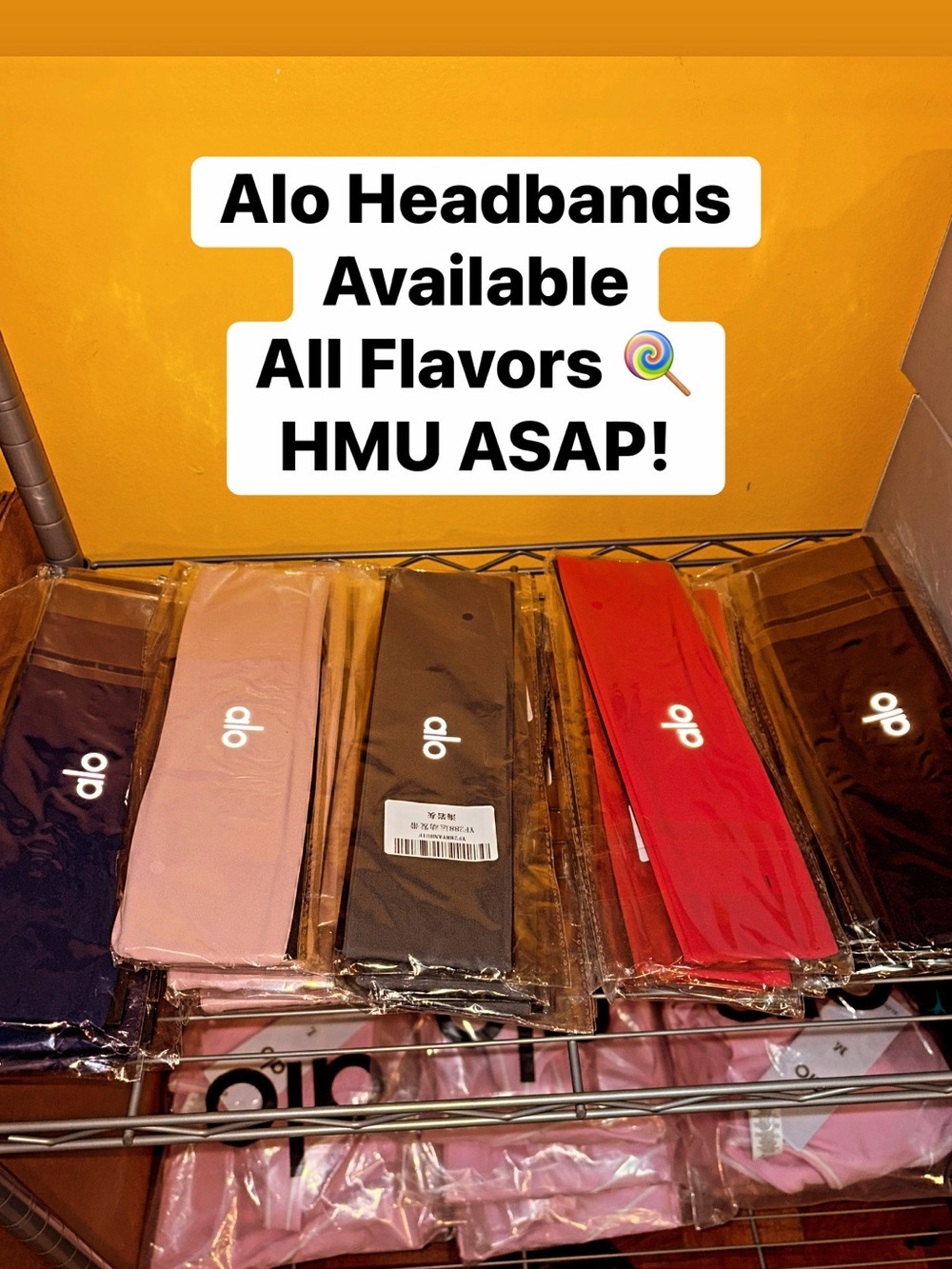 Alo Headbands - Multiple Colors (Pink, Black, Red, Navy, Grey)